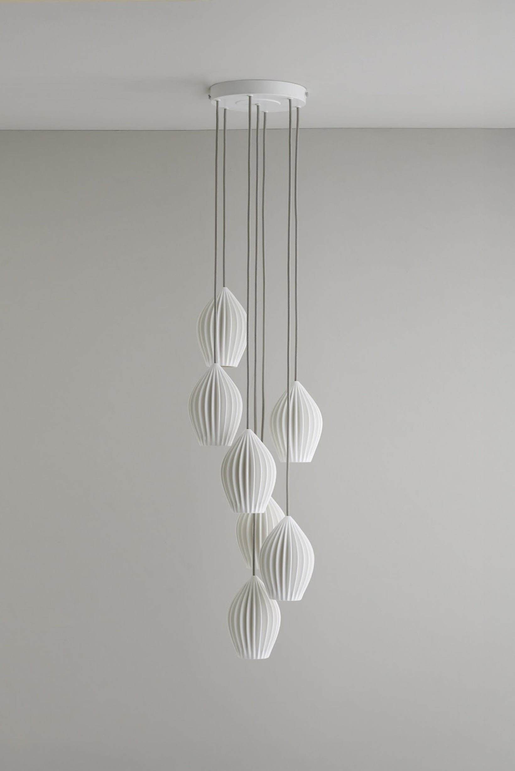 Fin 7-flammige Cluster-Pendelleuchte