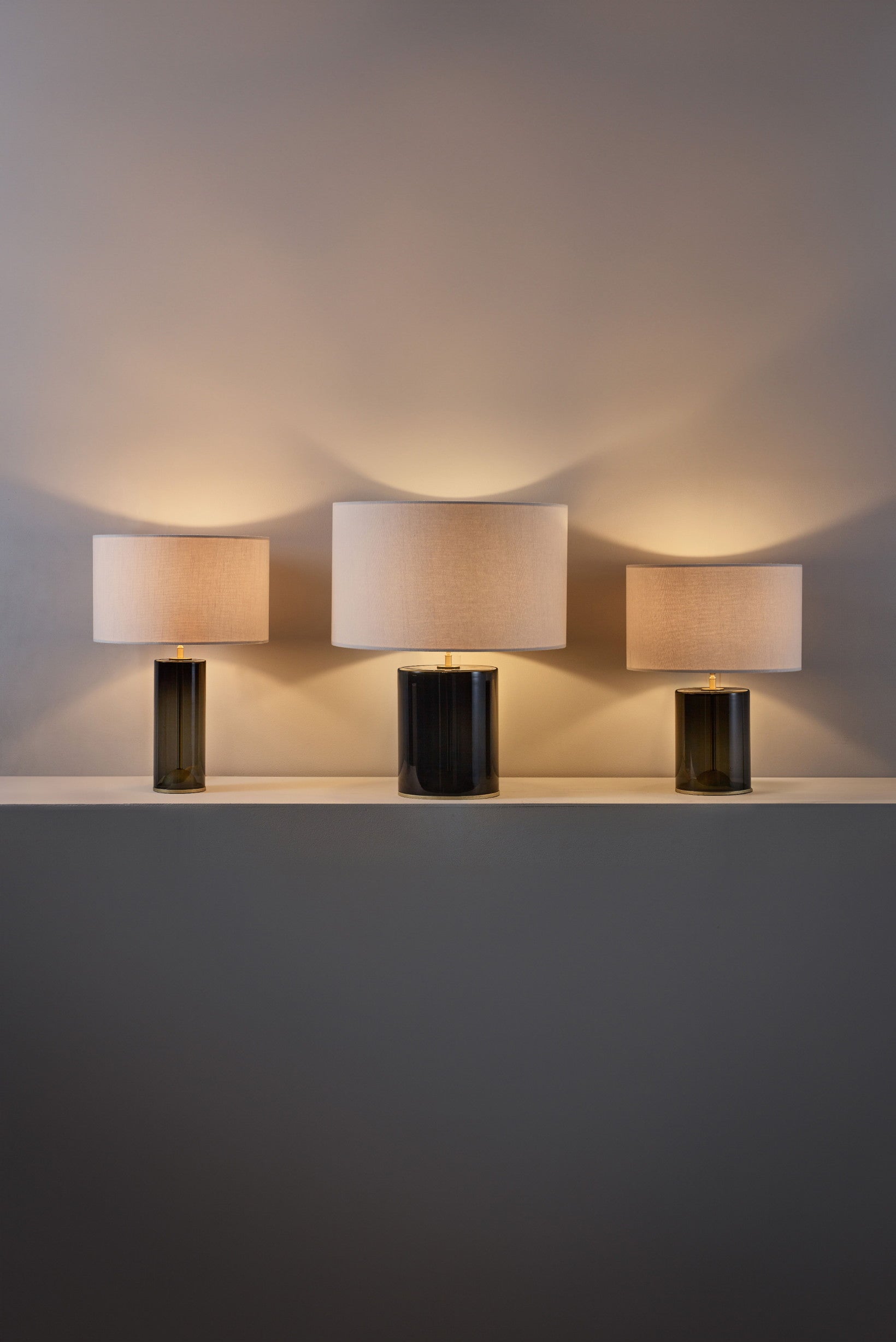 OBTC Lifestyle Image: Contemporary Interior with Crosby 1 Table Light, Natural White, Anthracite