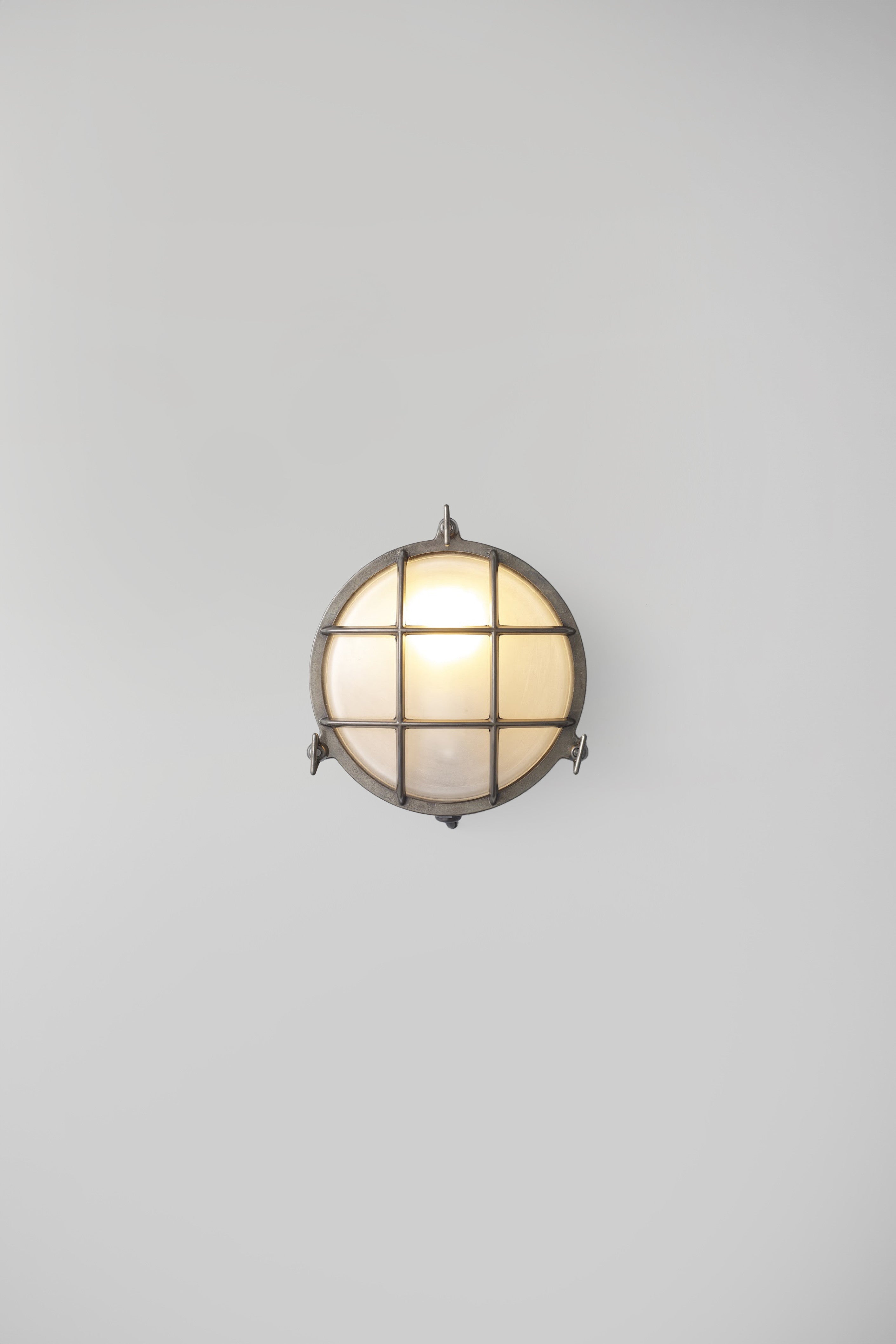 OBTC Product Image: 7027 Brass Bulkhead, Weathered Brass, Frosted Glass, Davey Lighting