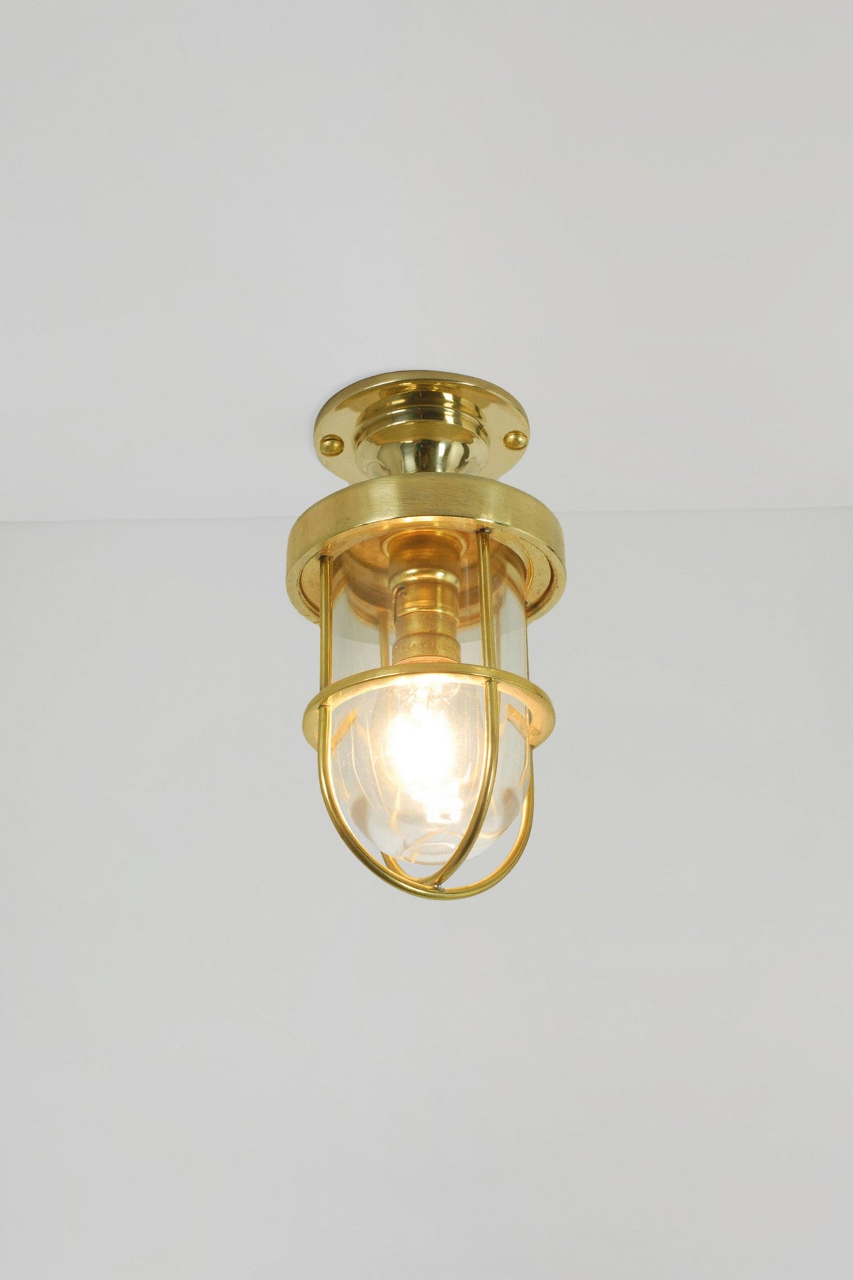 Miniature Ship's Well Glass Ceiling Light 7204