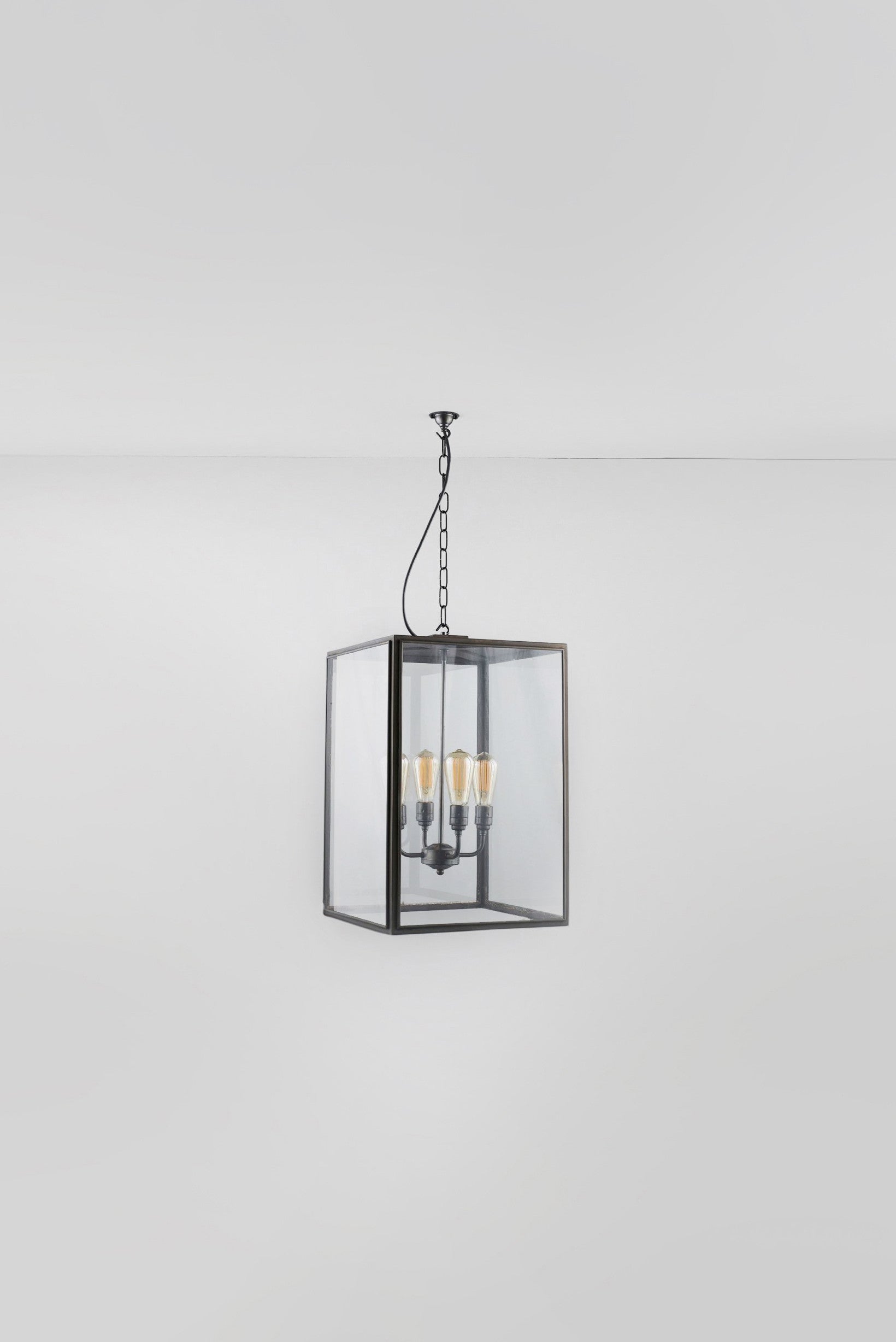 Extra Large Square Pendant, Closed Top