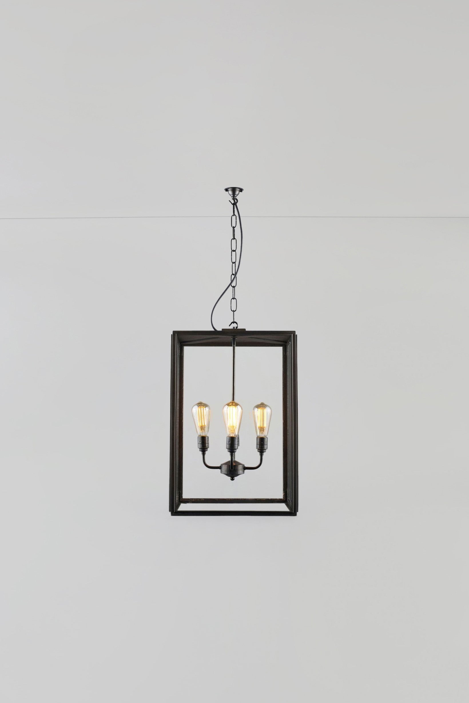 Extra Large Square Pendant, Closed Top