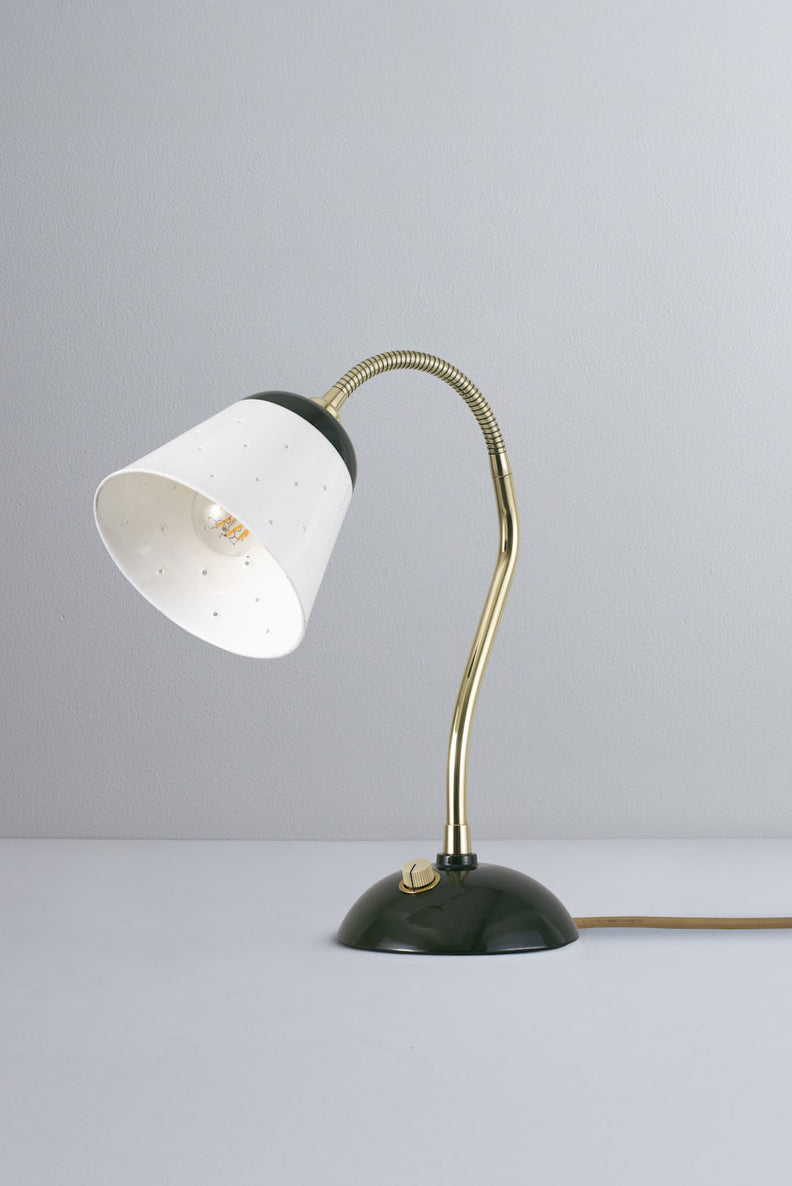 OBTC Product Image, Light Off: Alma Table Light, Seaweed & Satin Brass