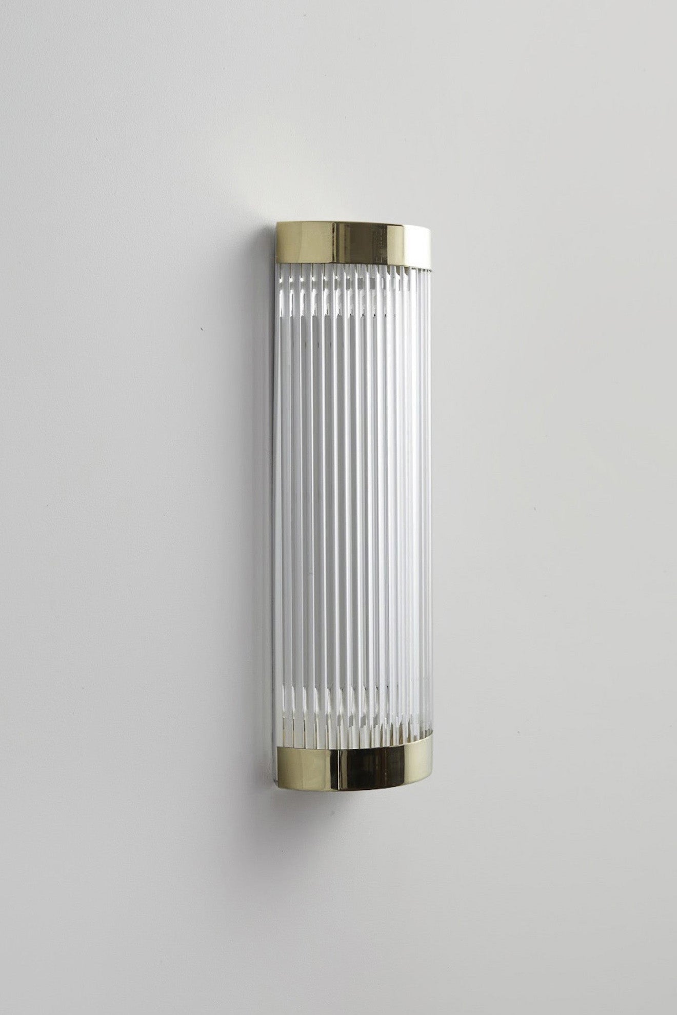 OBTC Product Image: Wide Pillar Light 40cm, Polished Brass, Davey Lighting