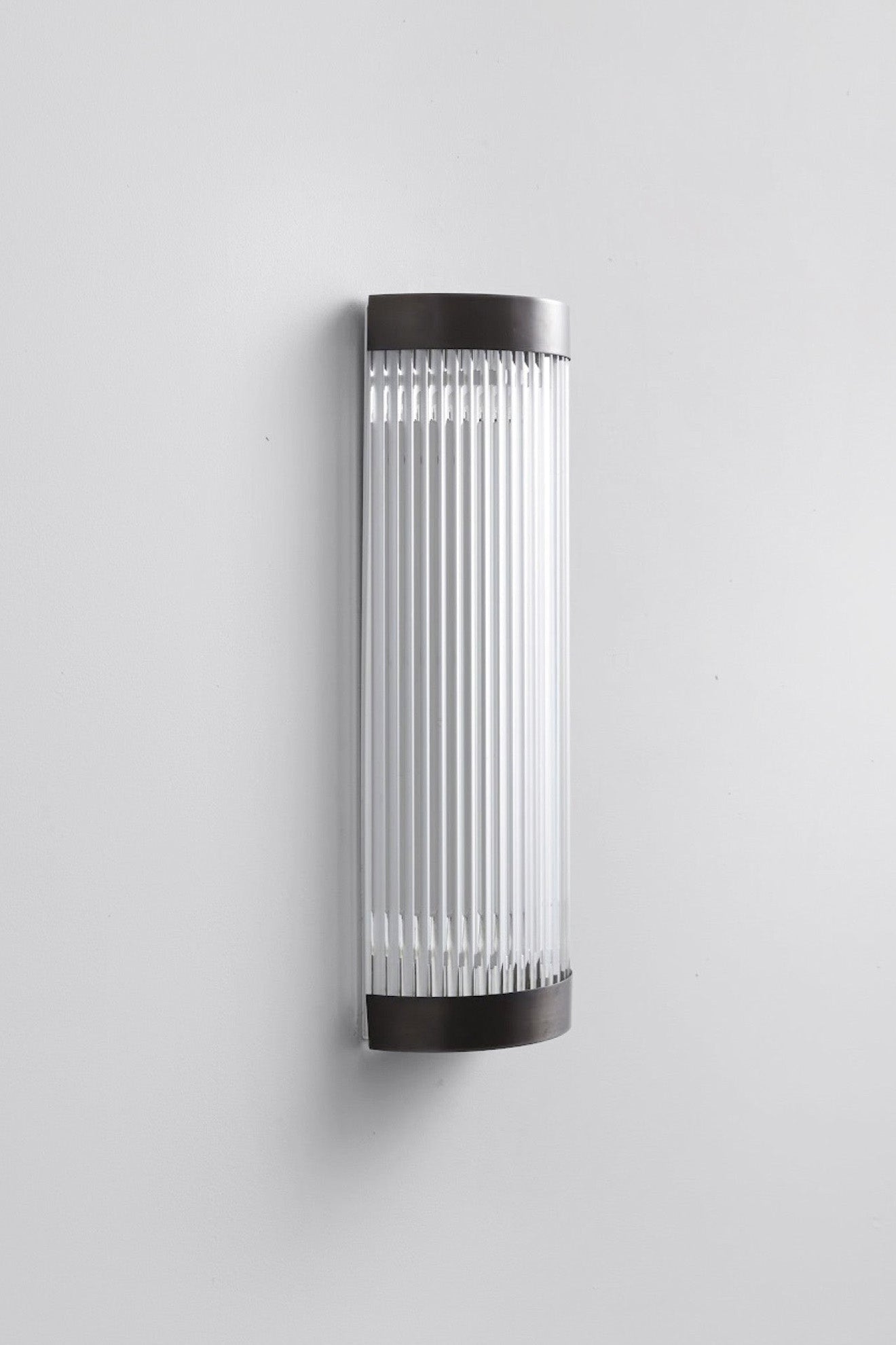 OBTC Product Image: Wide Pillar Light 40cm, Weathered Brass, Davey Lighting