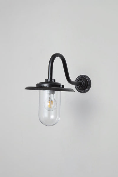 Bracket Light 7677 Außenwandleuchte mit geschwungenem Arm, 100W