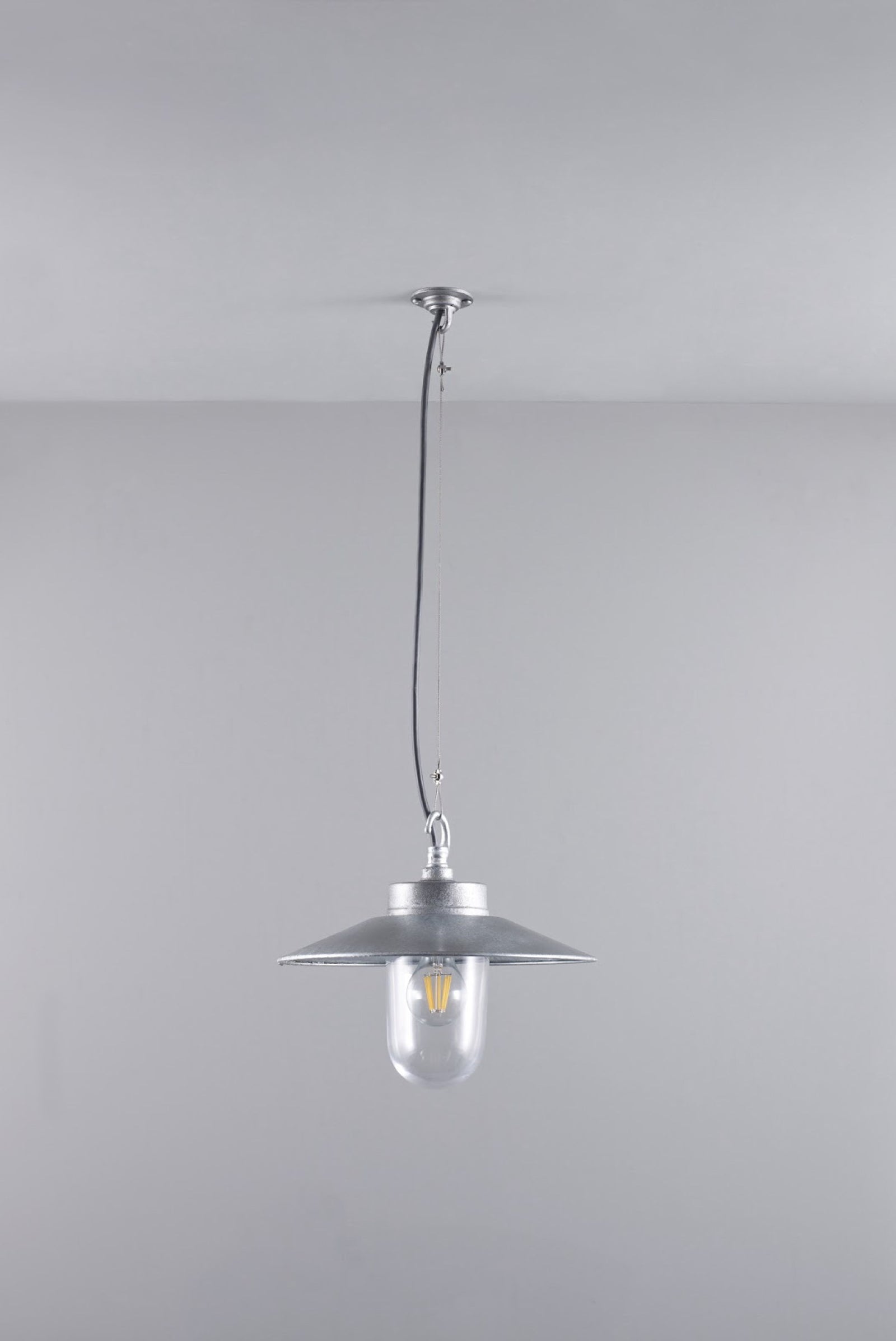 Variant Image for Galvanised Silver / Clear