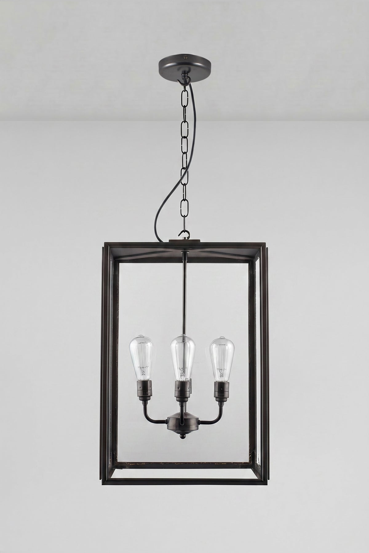 Extra Large Square Pendant, Closed Top