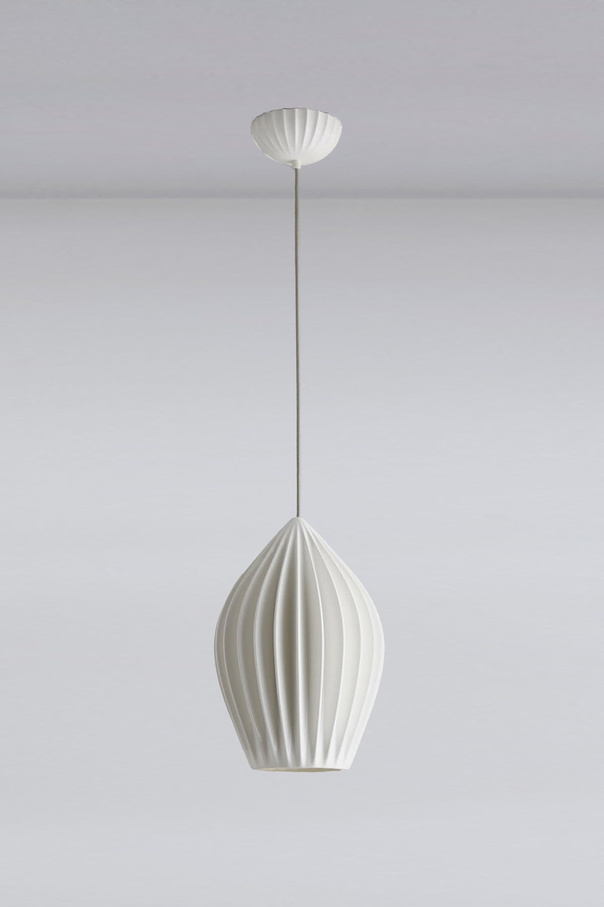 OBTC Product Image, Light Off: Fin Extra Large Pendant, Natural White