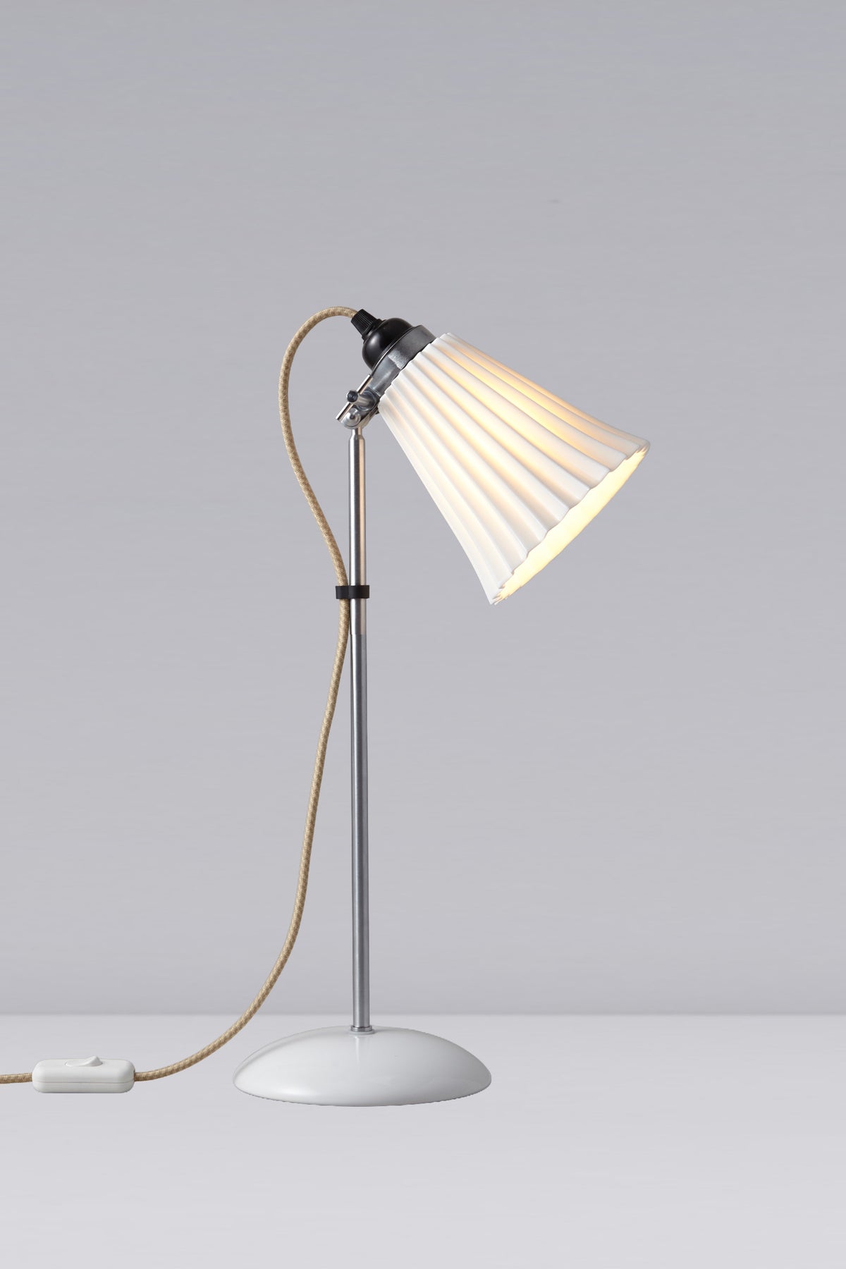 OBTC Product Image, Light On: Hector Pleat Medium Table Light, Natural White