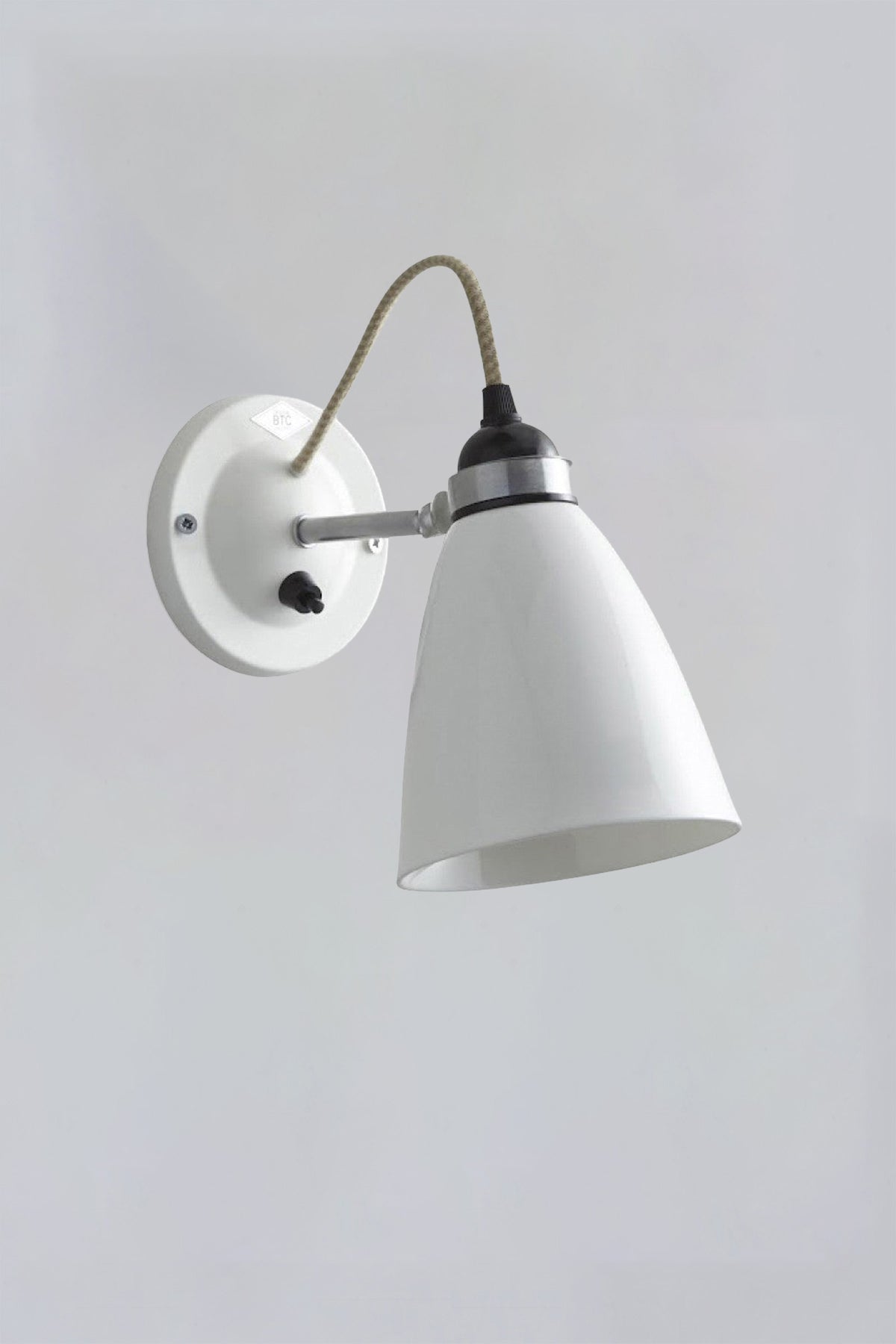 OBTC Product Image, Light Off: Hector Medium Dome Wall Light Switched, Natural White