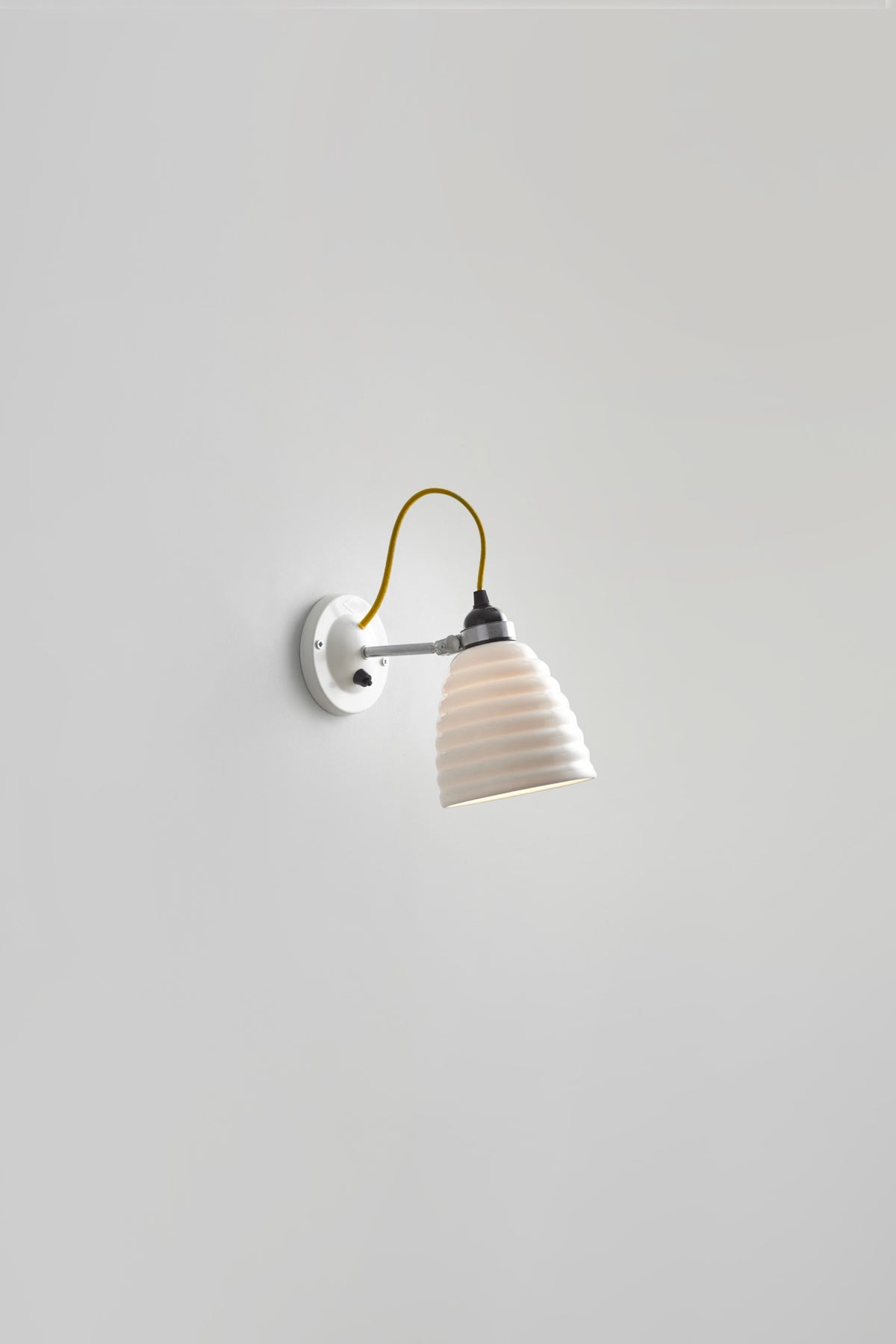 OBTC Product Image, Light On: Hector Bibendum Wall Light Switched, Natural White With Yellow Cable