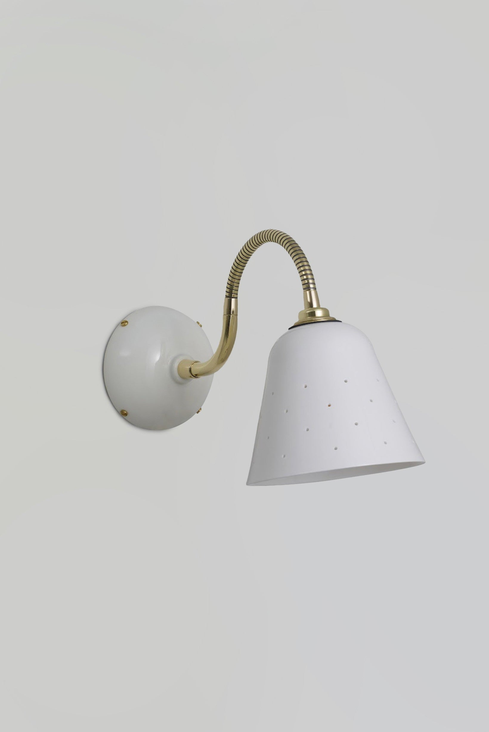 OBTC Product Image, Light Off: Alma Wall Light, Natural White & Satin Brass