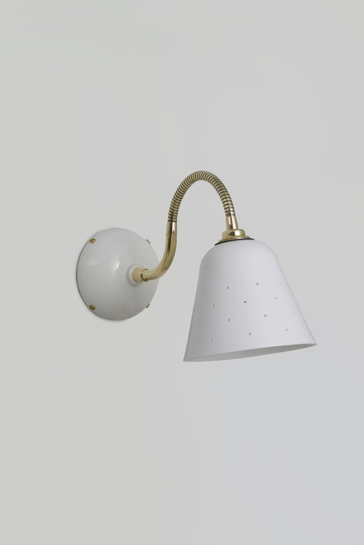 OBTC Product Image, Light Off: Alma Wall Light, Natural White & Satin Brass