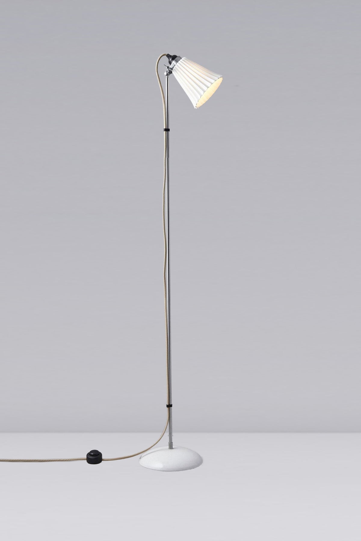 OBTC Product Image, Light On: Hector Pleat Medium Floor Light, Natural White