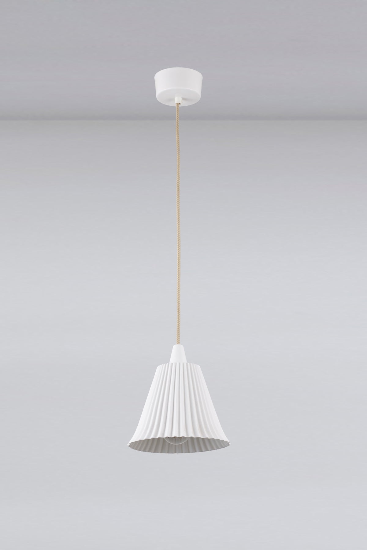 OBTC Product Image, Light Off: Hector Pleat Large Pendant, Natural White