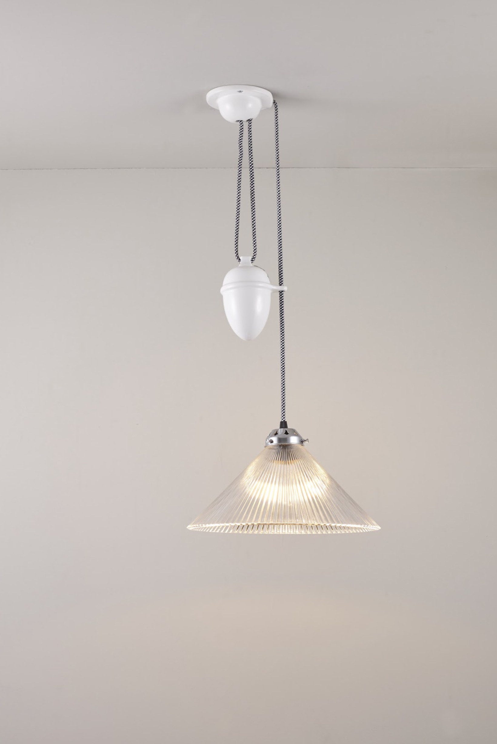 Conical Prismatic Rise & Fall Pendant