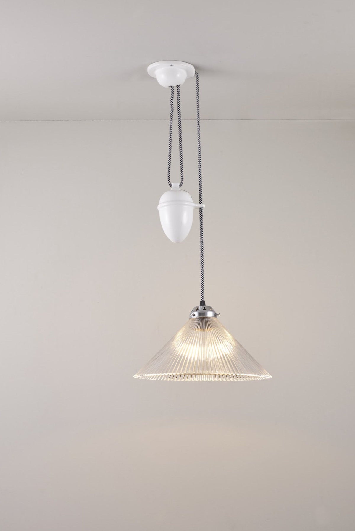 Conical Prismatic Rise & Fall Pendant