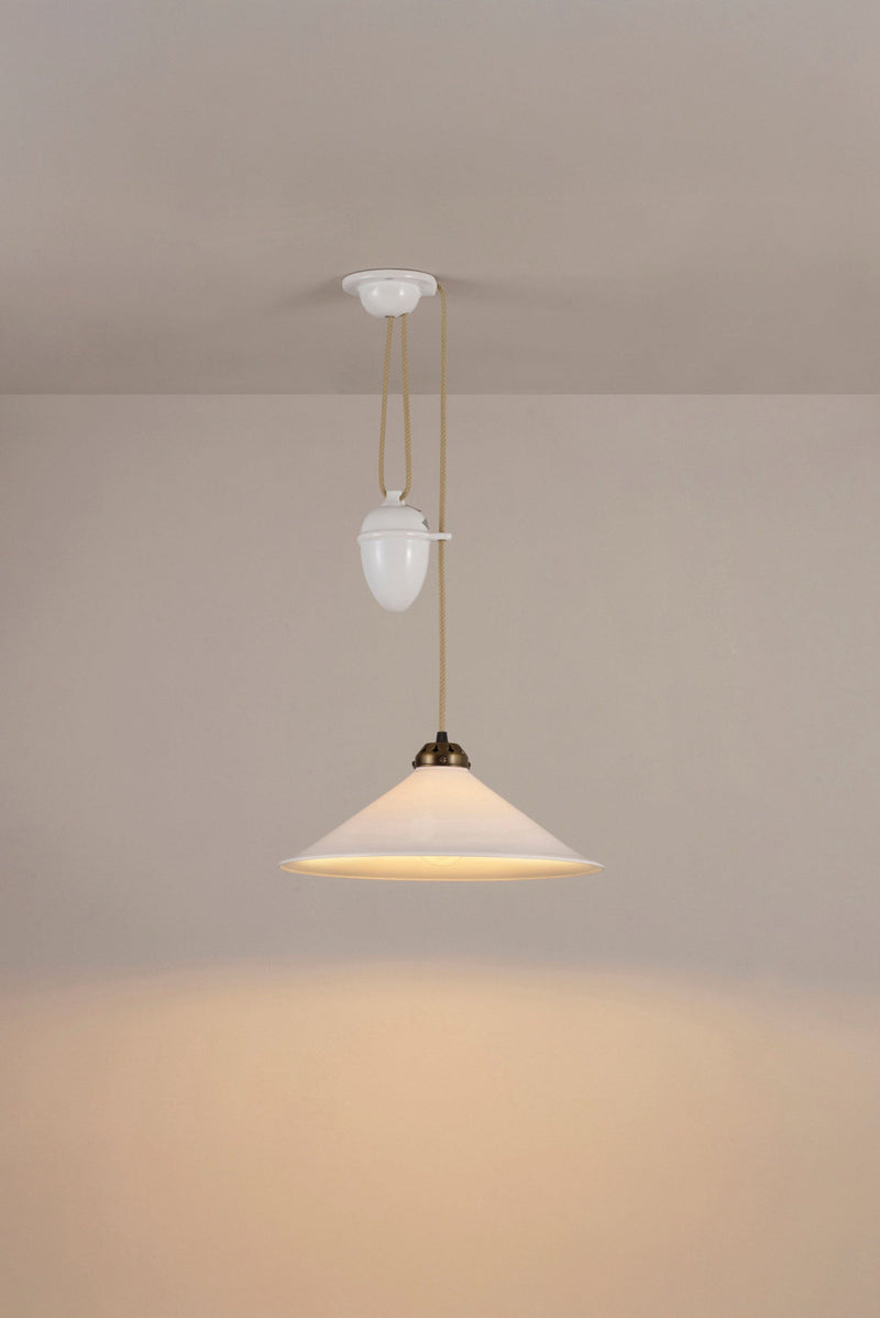 btc Cobb Rise & Fall Large Pendant Antique Brass