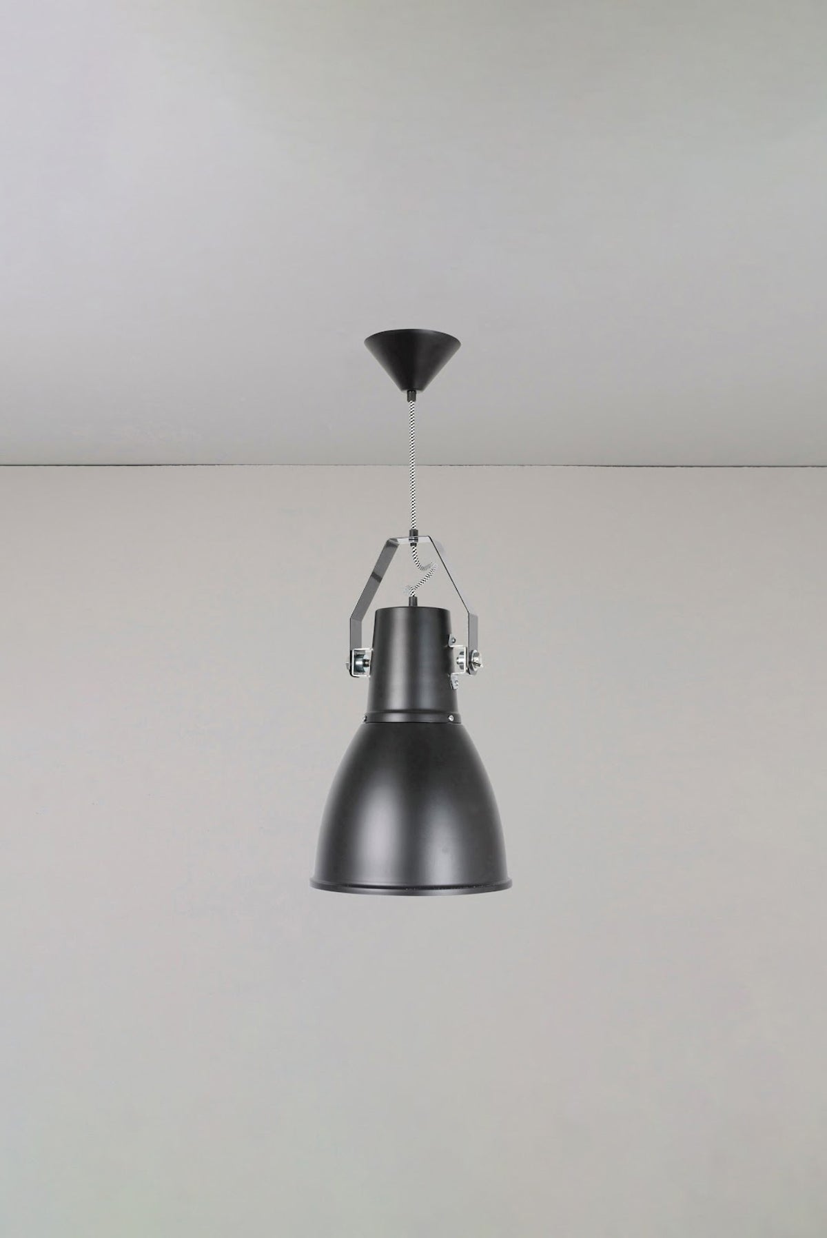 OBTC Product Image, Light Off: Stirrup 3 Bracket Pendant, Black Range