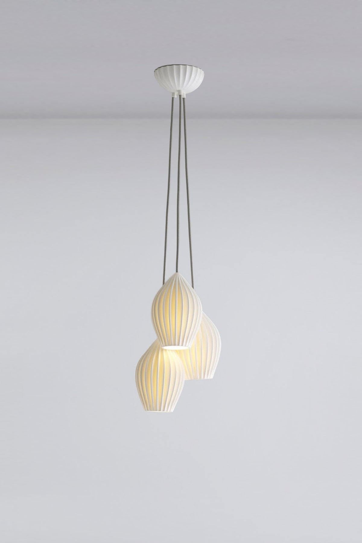 OBTC Product Image, Light On: Fin Medium Pendant, Natural White