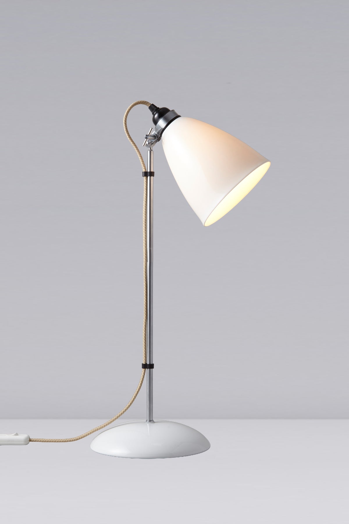 OBTC Product Image, Light On: Hector Large Dome Table Light, Natural White Range