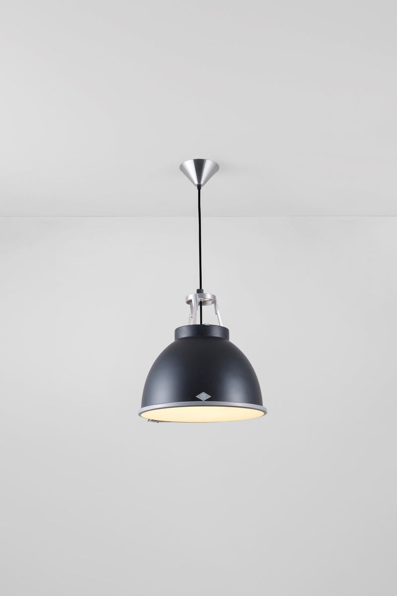 btc Titan Size 1 Pendant with Diffuser Black / Etched Diffuser