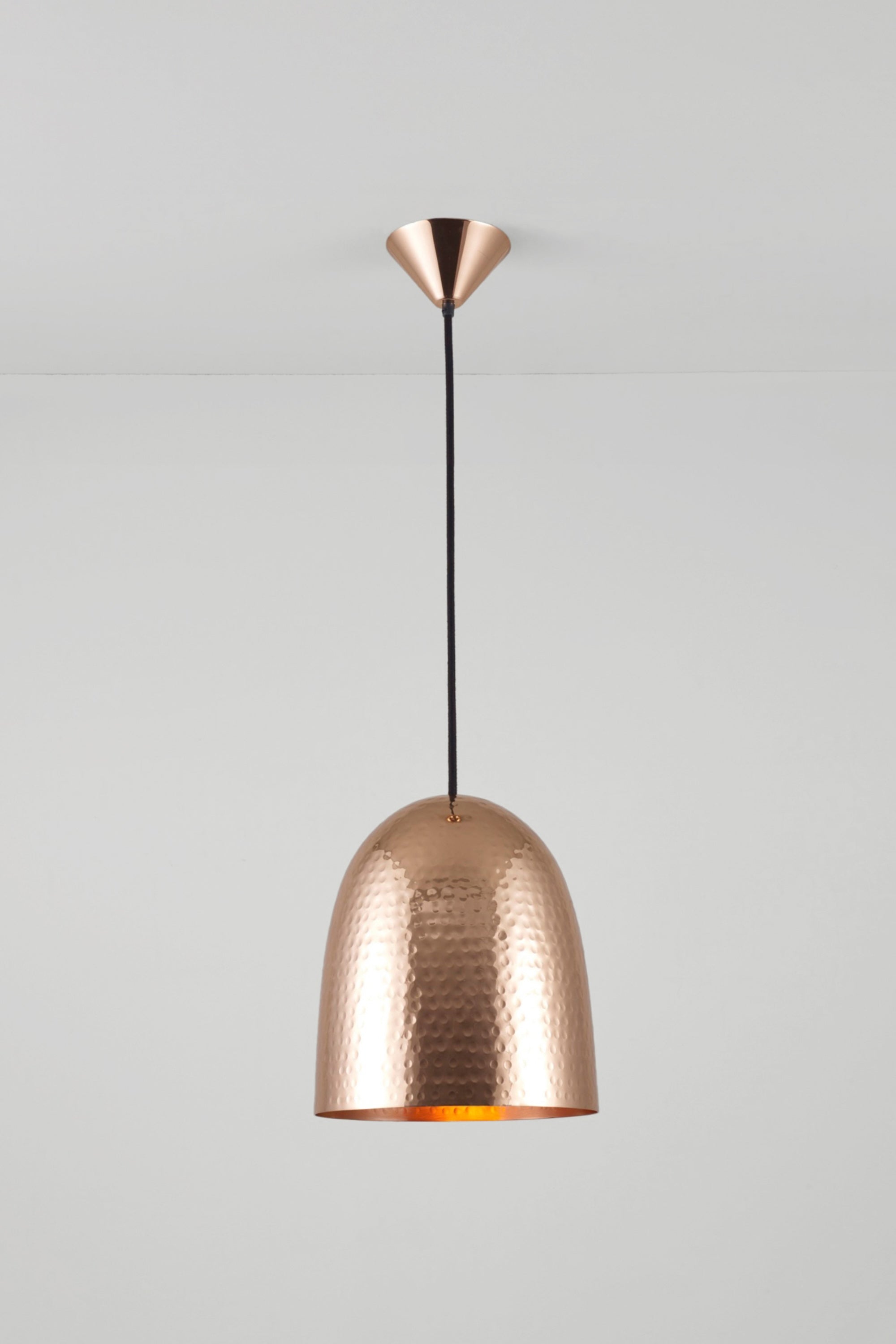 OBTC Product Image: Switched On Stanley Medium Pendant in Hammered Copper