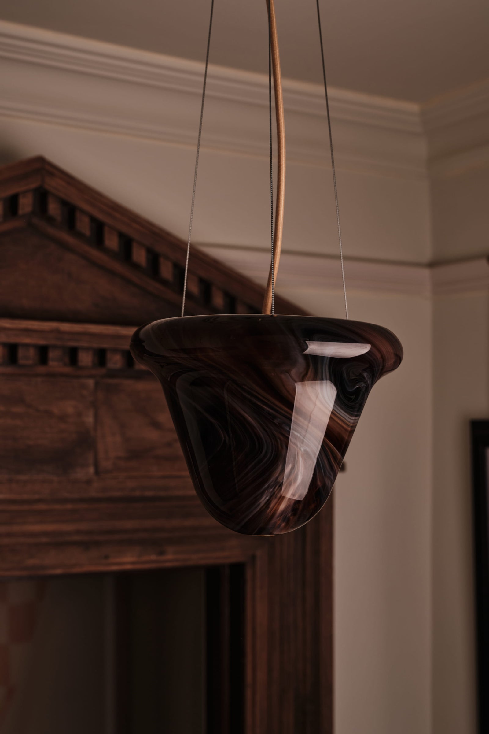 Variant Image for Blanc texturé / Chocolat